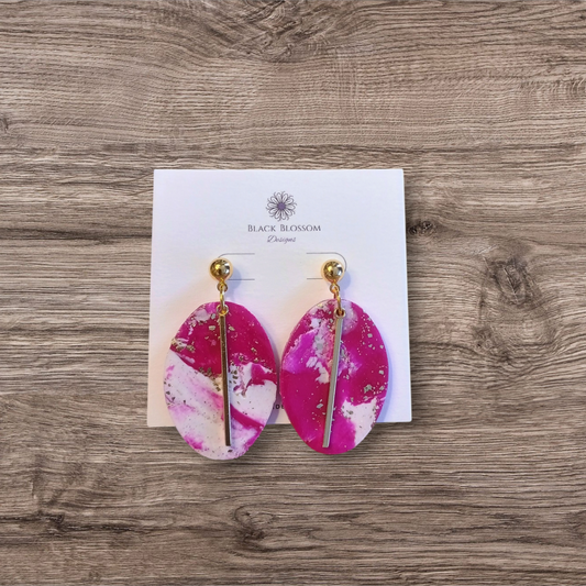Fuschia Dangle Earrings